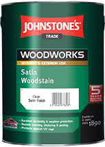 Johnstone's Trade Satin Woodstain Assorted Colours