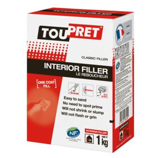 Toupret Interior Filler Powder 1kg bag packaging