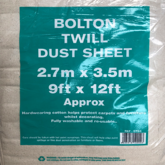 bolton twill cotton dustsheet