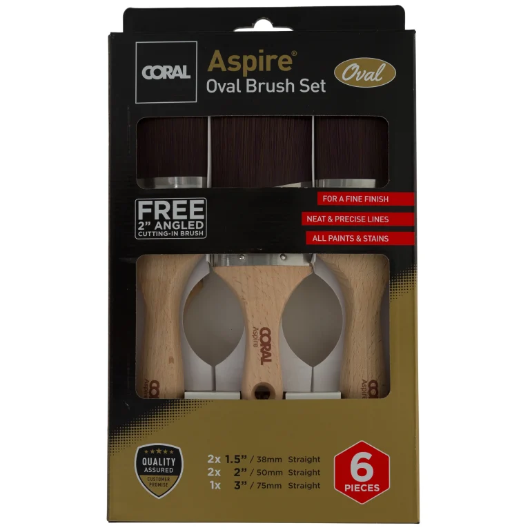 Coral Aspire Oval 6 Brush Set