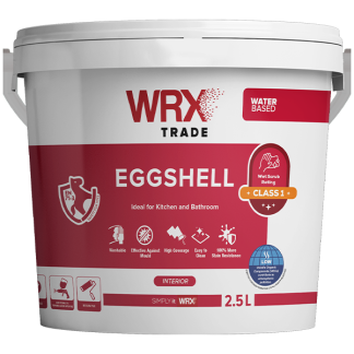 WRX Eggshell 2.5L – washable bathroom paint