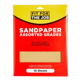 Fit For The Job Sandpaper (10 Sheets)