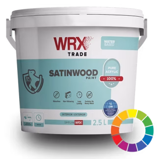 WRX Acrylic Satinwood Paint Pro Brilliant White