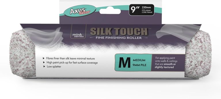 Axus Silk Touch Fine Finishing Roller, Medium Pile, 9" / 230mm, 44mm Core