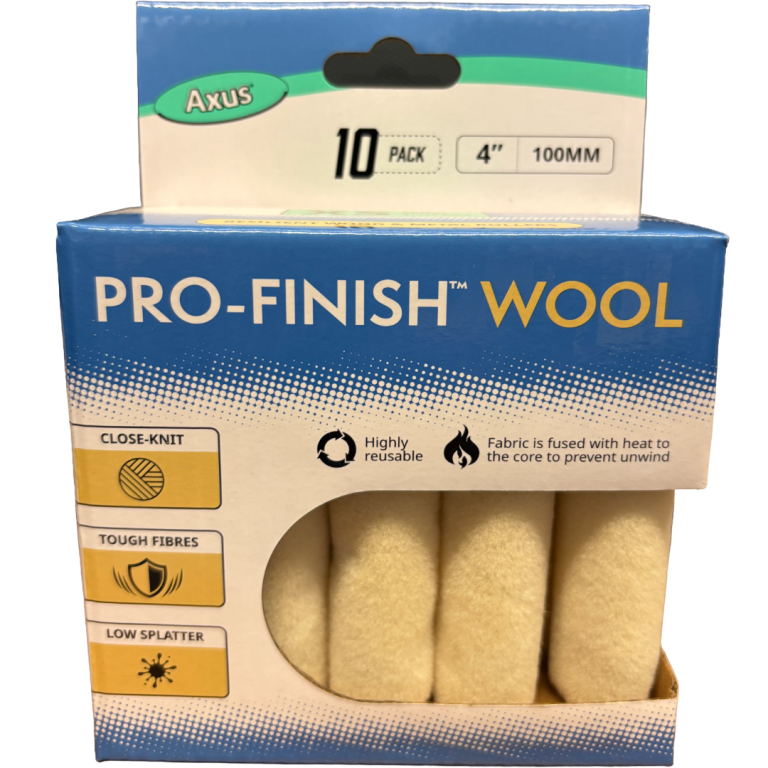 Axus Pro-Finish Wool Mini Roller 4" / 100mm