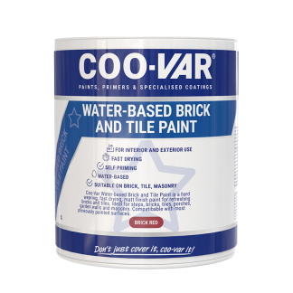 Coo-Var Brick and Tile Paint Water Based Matt Red