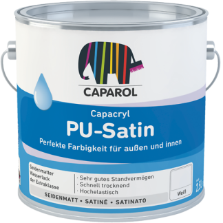 Caparol Capacryl PU Satin Paint - White 2.5L
