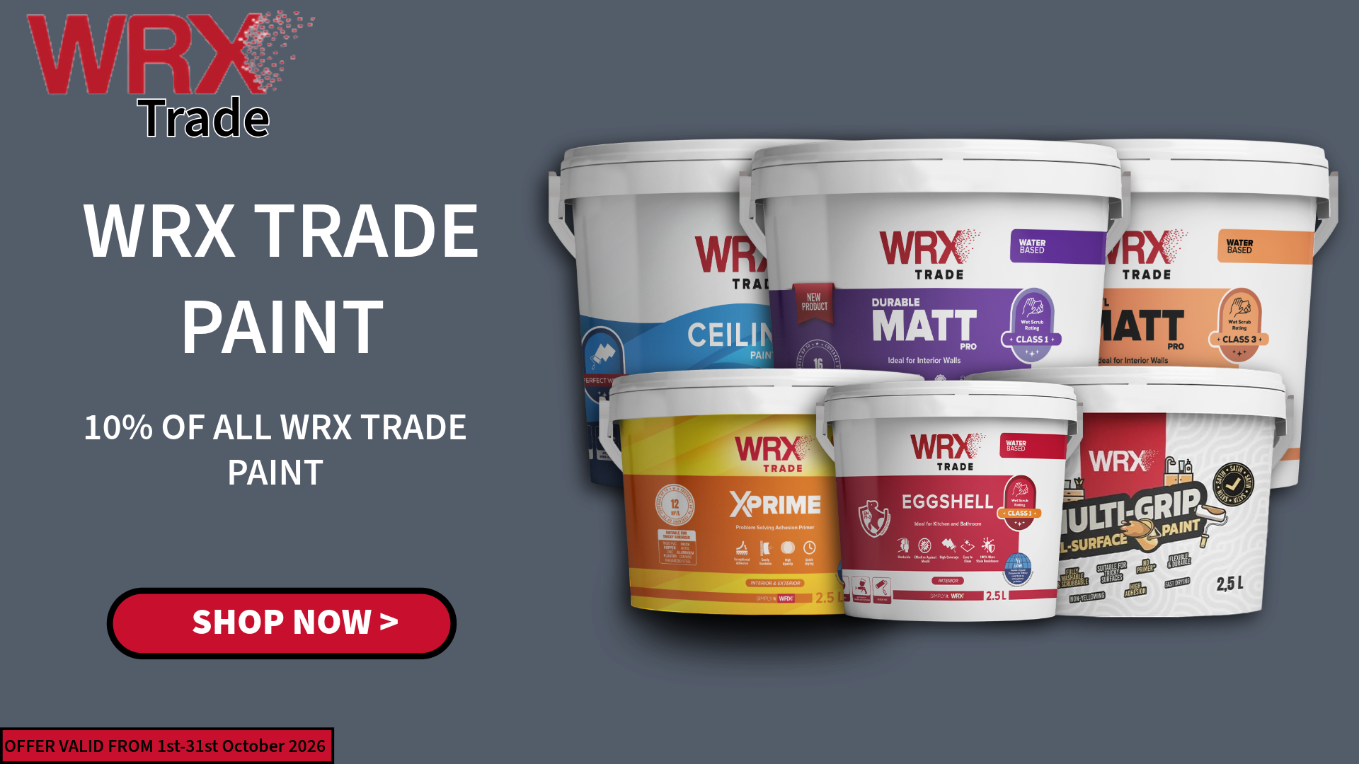WRX Trade paint sale